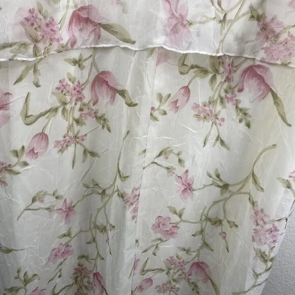 Ursula of Switzerland Dress White 18W Sleeveless Maxi Flora Romantic MOTB Whimsy - Picture 10 of 14